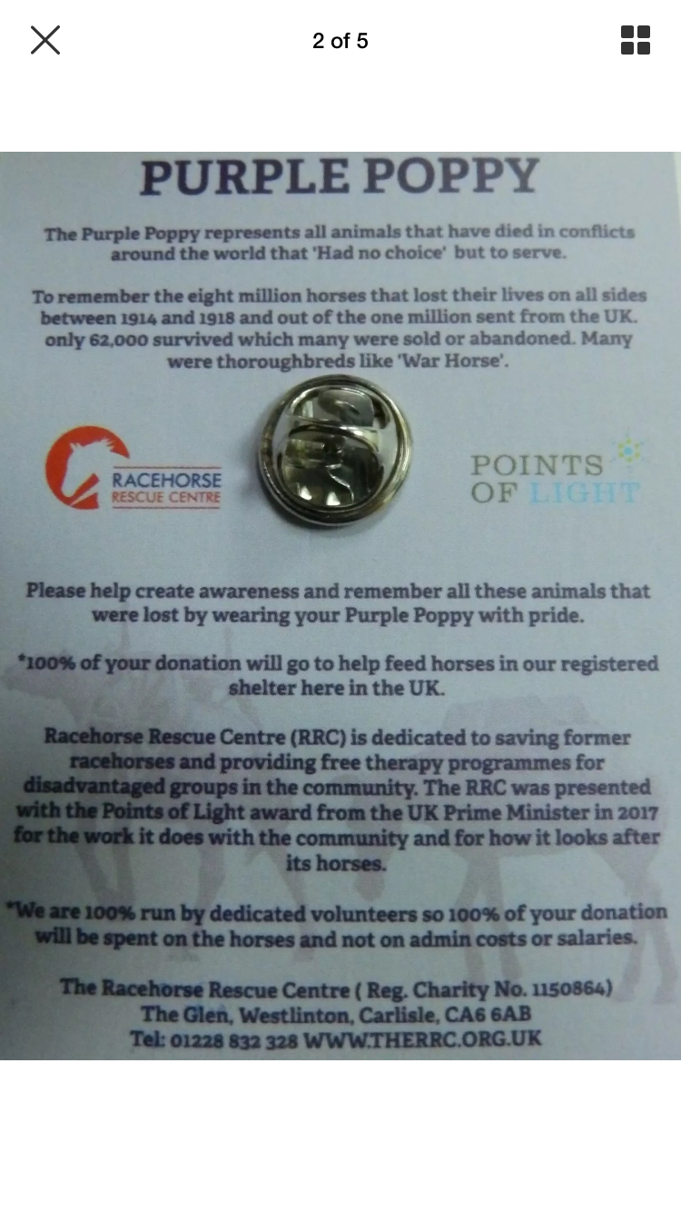 Purple poppy badge - Image 2